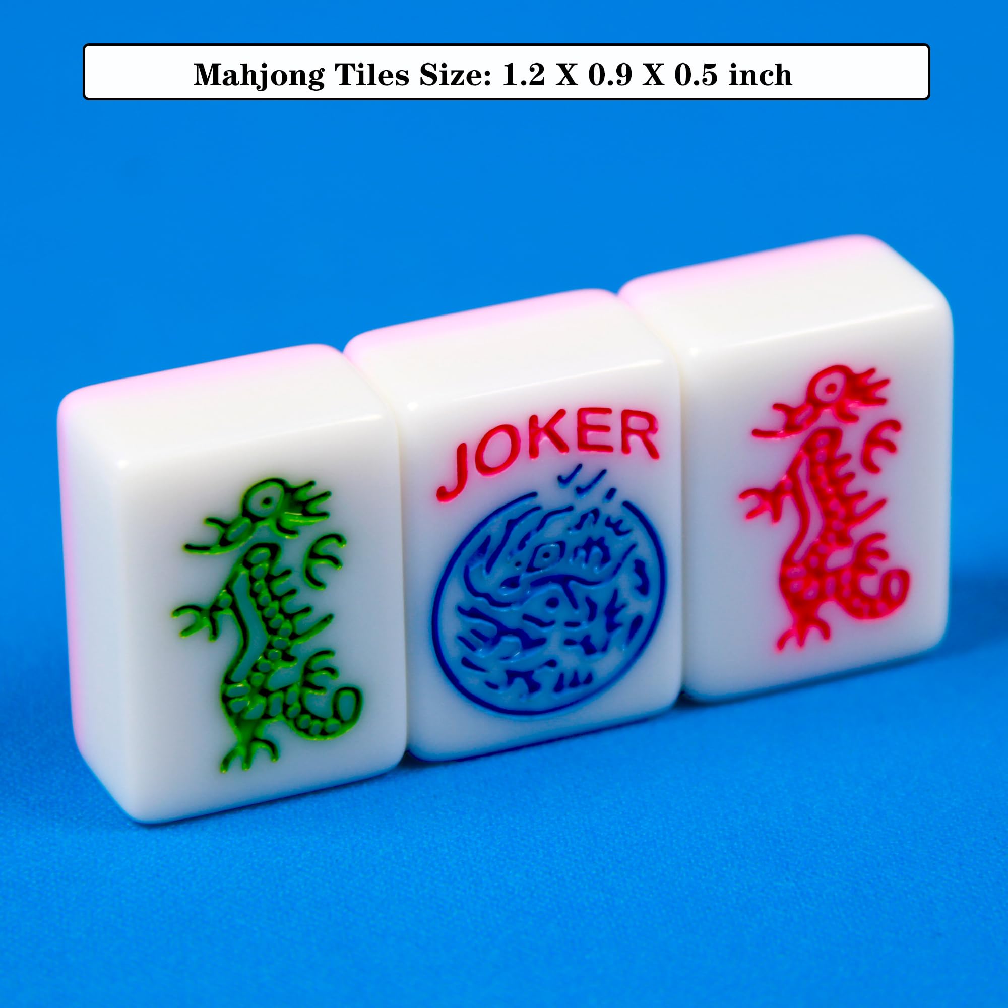 Pink American Mahjong Set 166 Mahjong Tiles 1.2-inch American